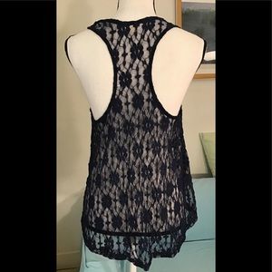 🇦🇷 Crystal K translucent navy blue top. L